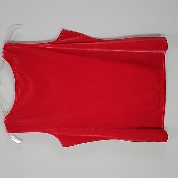 Talbots red velvet tank top - Picture 5 of 6